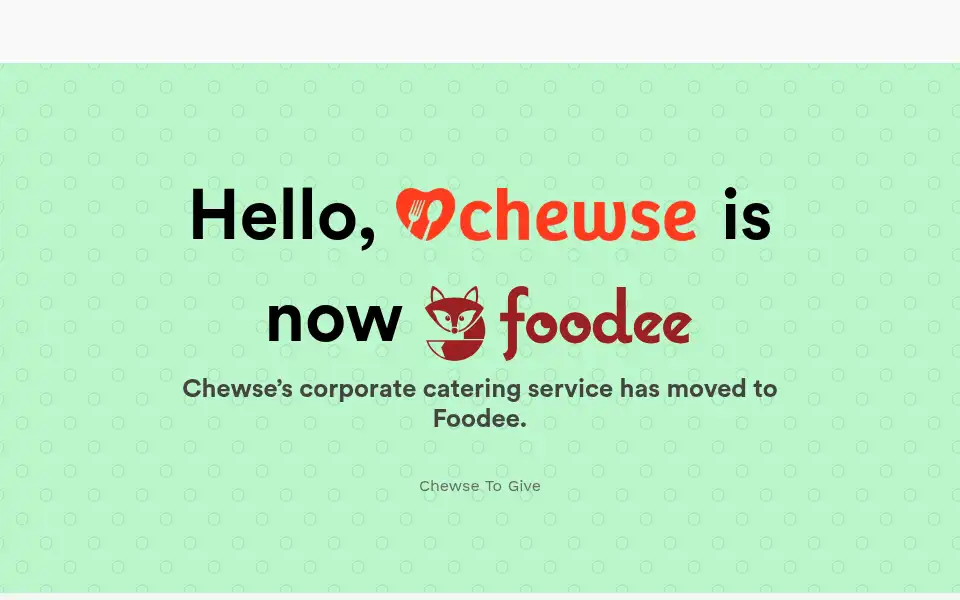 Screenshot of chewse.com