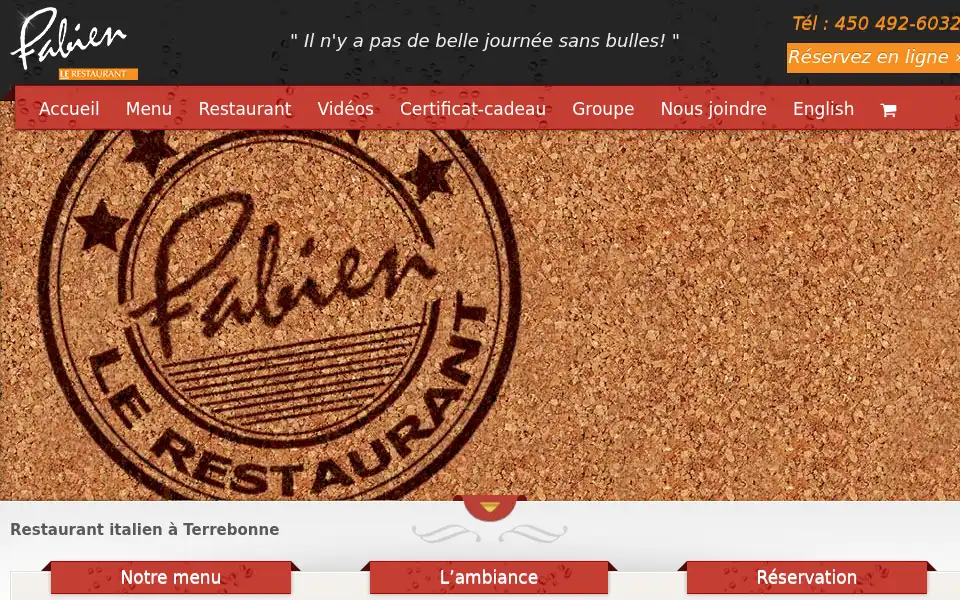 Screenshot of chezfabien.com