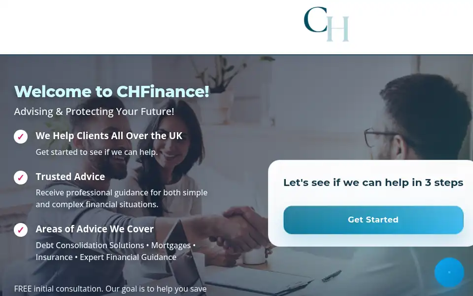 Screenshot of chfinance.co.uk