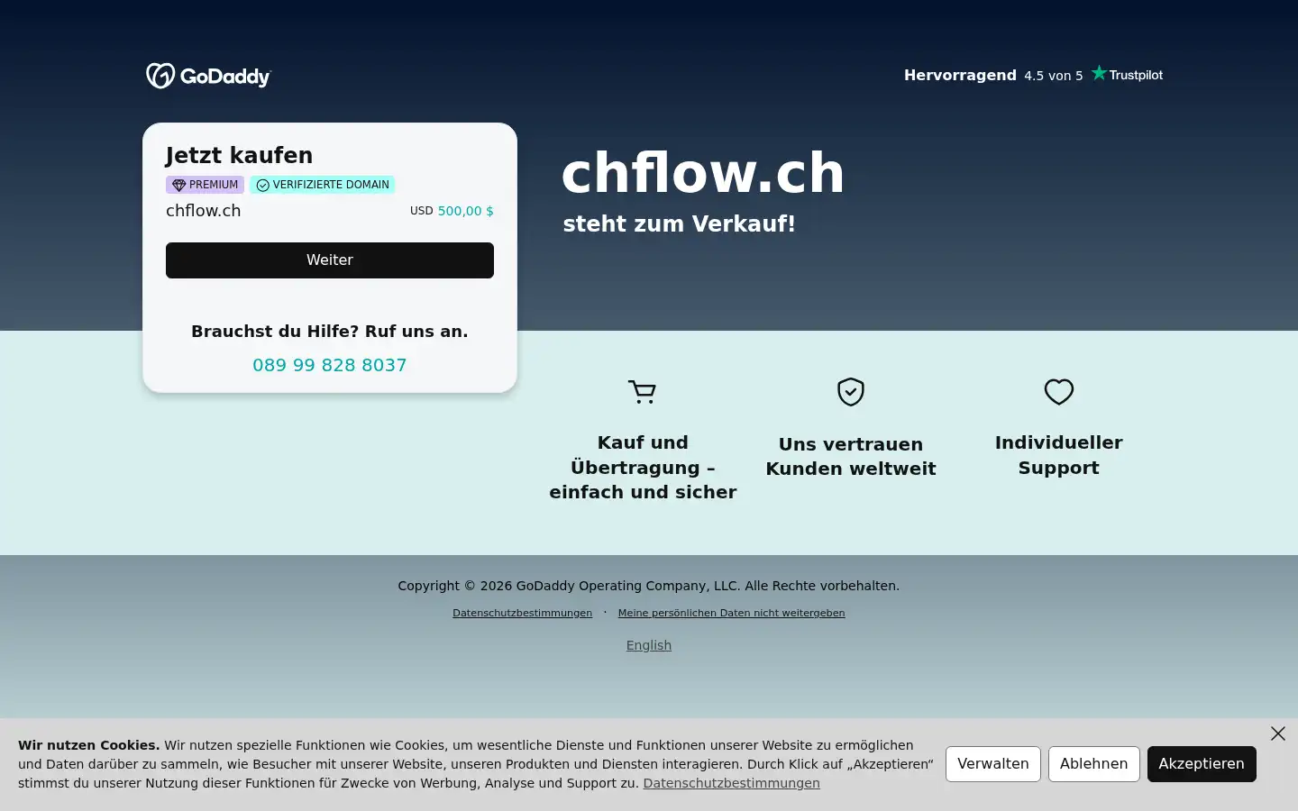 Screenshot of chflow.ch