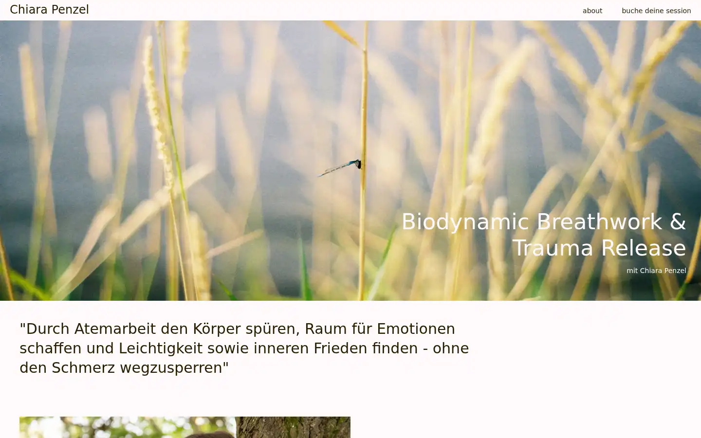Screenshot of chiara-penzel.de