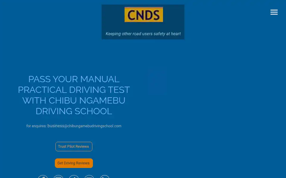 Screenshot of chibungamebudrivingschool.com