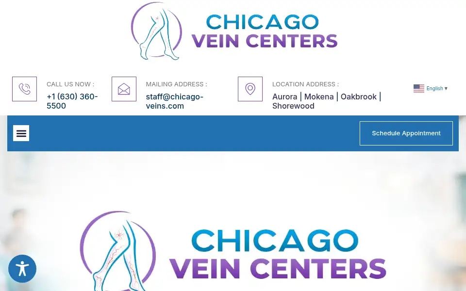 Screenshot of chicagoveincenter.com