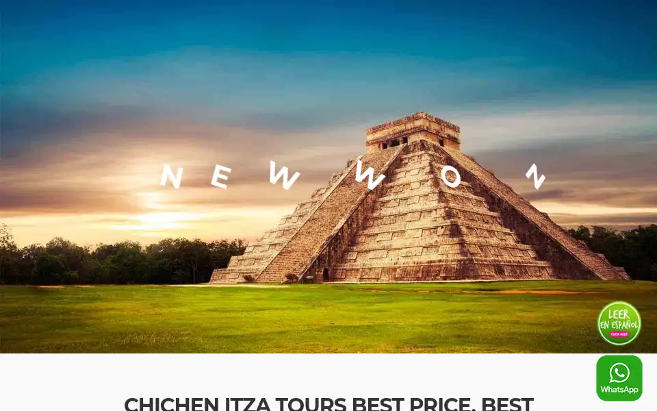 Screenshot of chichen-itzatours.com