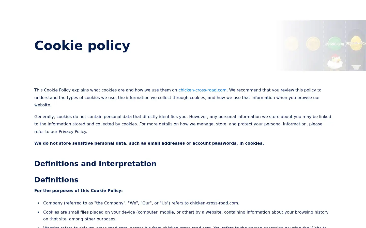 Screenshot of chicken-cross-road.com