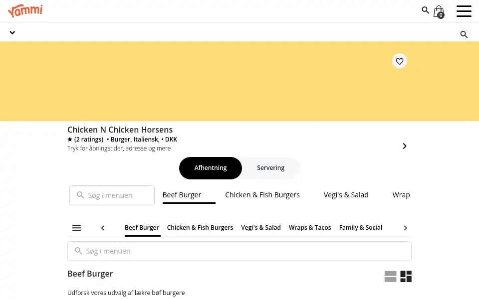 Screenshot of chickennchicken.dk