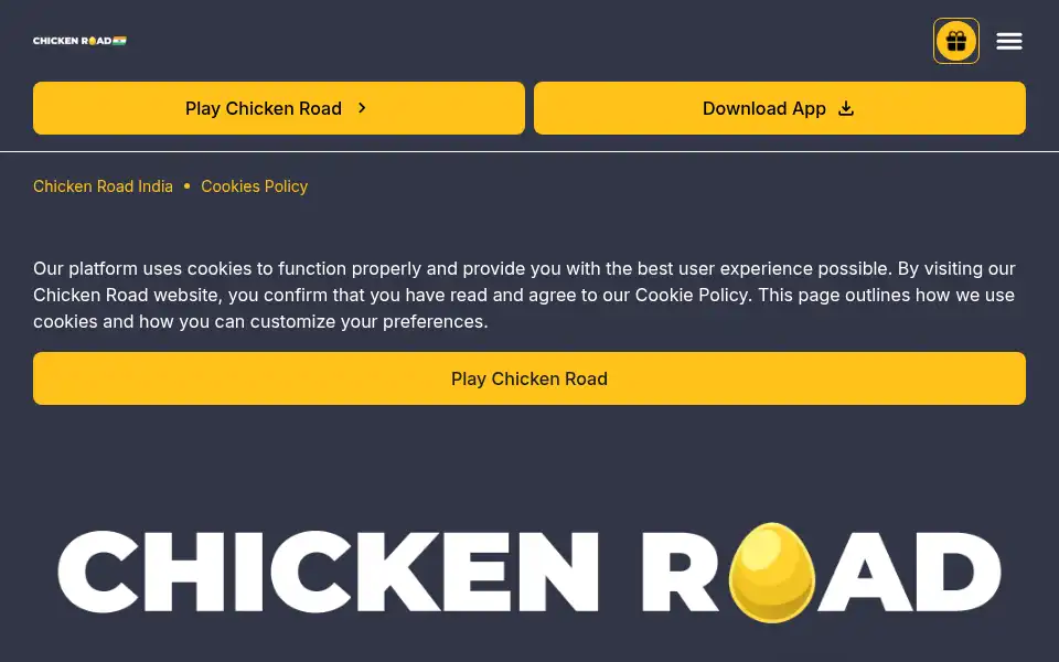 Screenshot of chickenroad.org.in