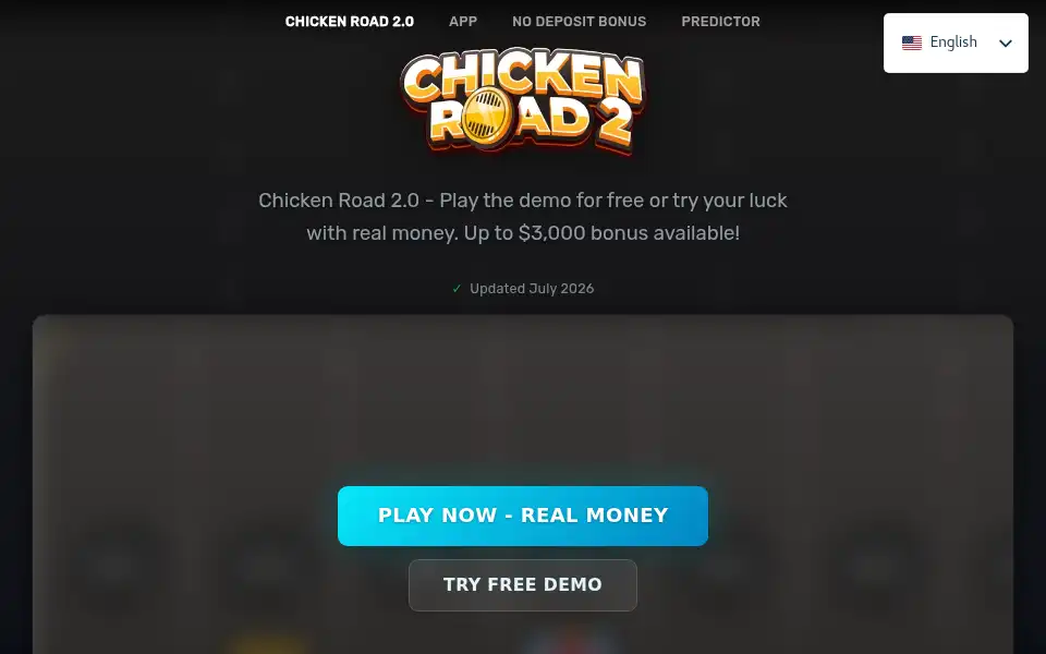 Screenshot of chickenroad2-0.com