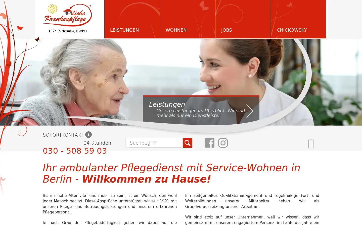 Screenshot of chickowsky.de