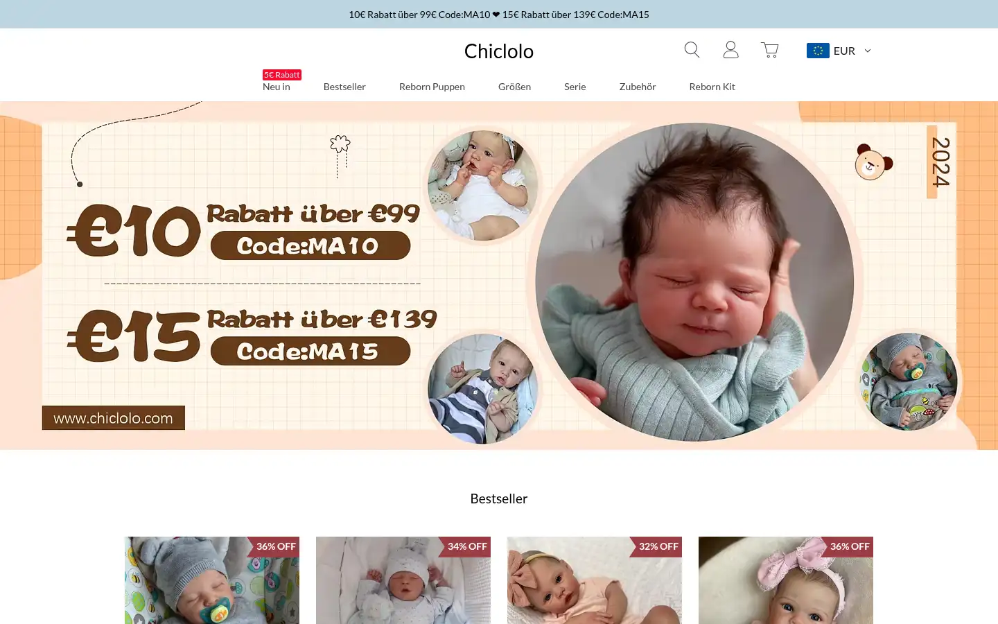 Screenshot of chiclolo.com