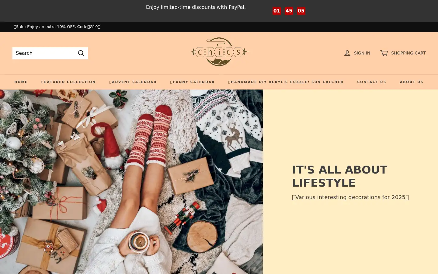 Screenshot of chicshouse.com