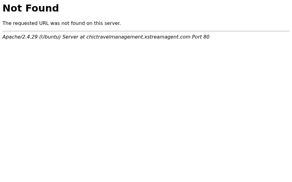 Screenshot of chictravelmanagement.com
