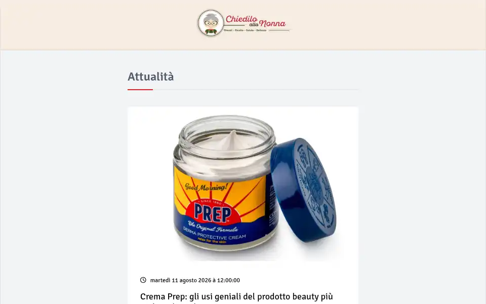 Screenshot of chiediloallanonna.it