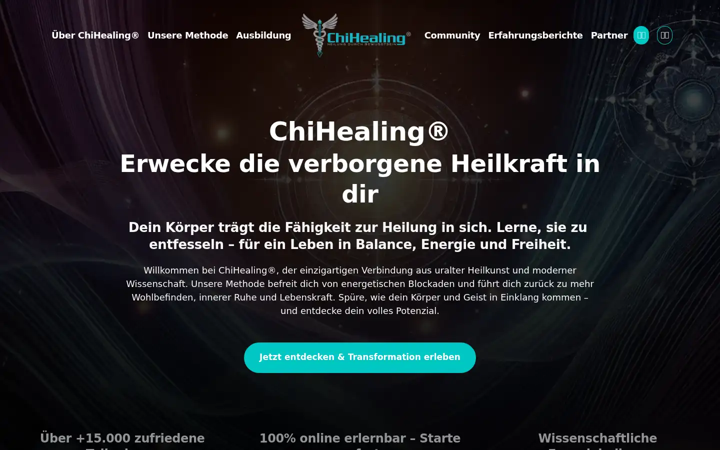 Screenshot of chihealing.de