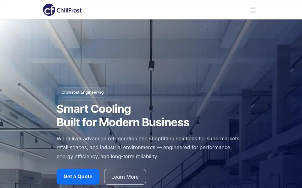 Screenshot of chillfrost.co.uk