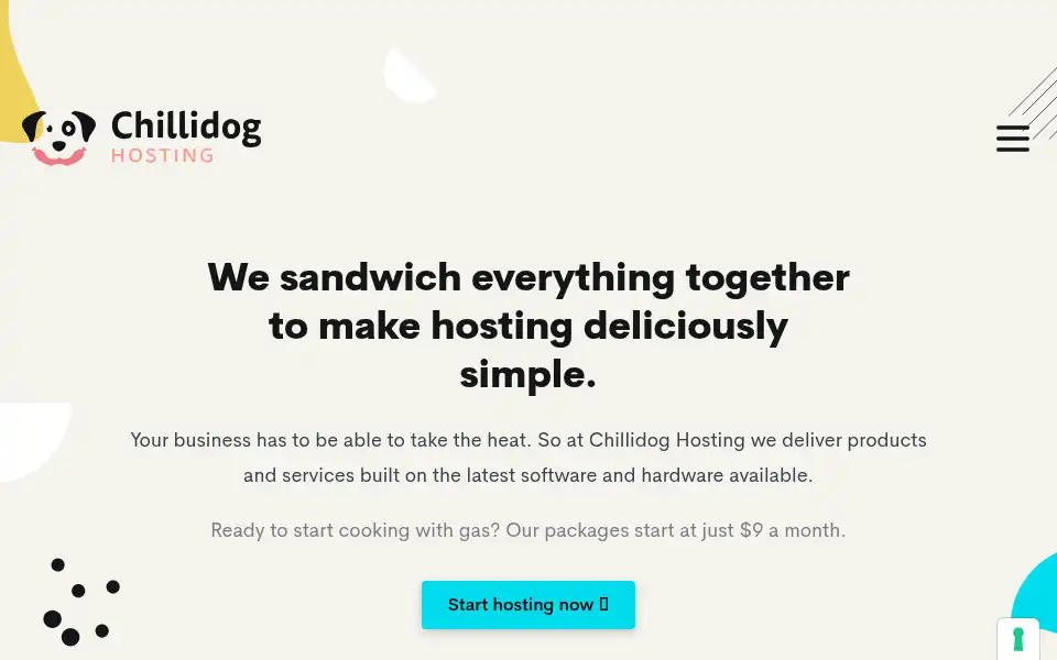 Screenshot of chillidoghosting.com