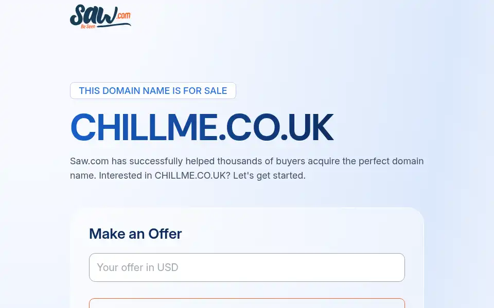 Screenshot of chillme.co.uk