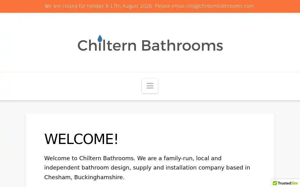 Screenshot of chilternbathrooms.com