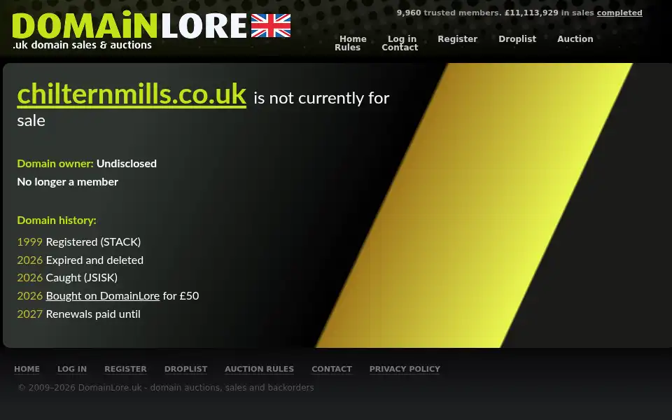 Screenshot of chilternmills.co.uk
