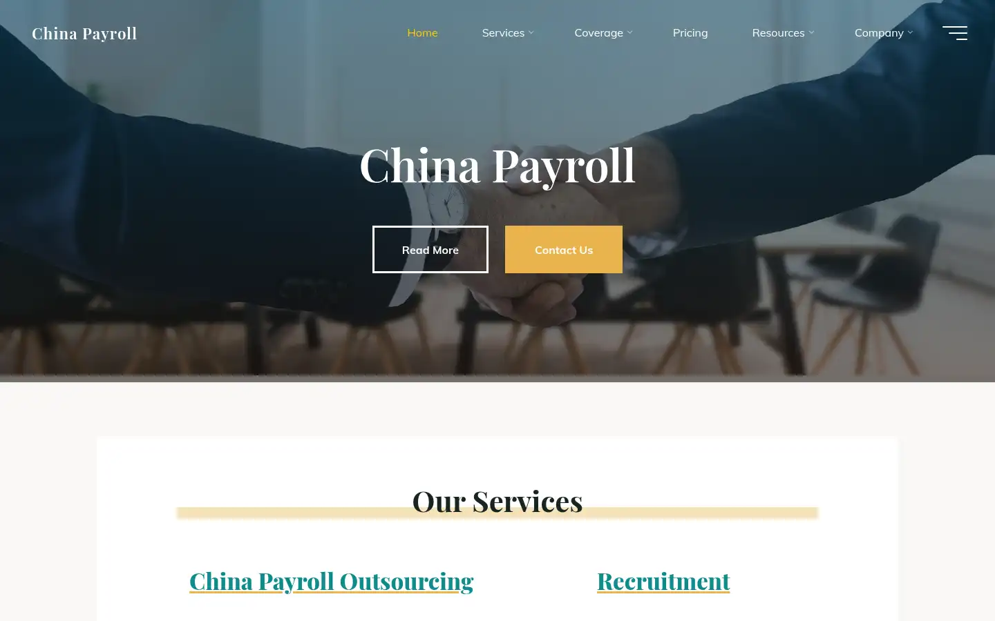 Screenshot of china-payroll.com