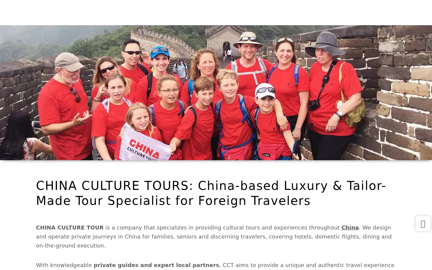 Screenshot of chinaculturetour.com