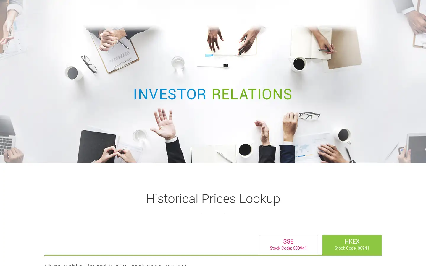 Screenshot of chinamobileltd.com