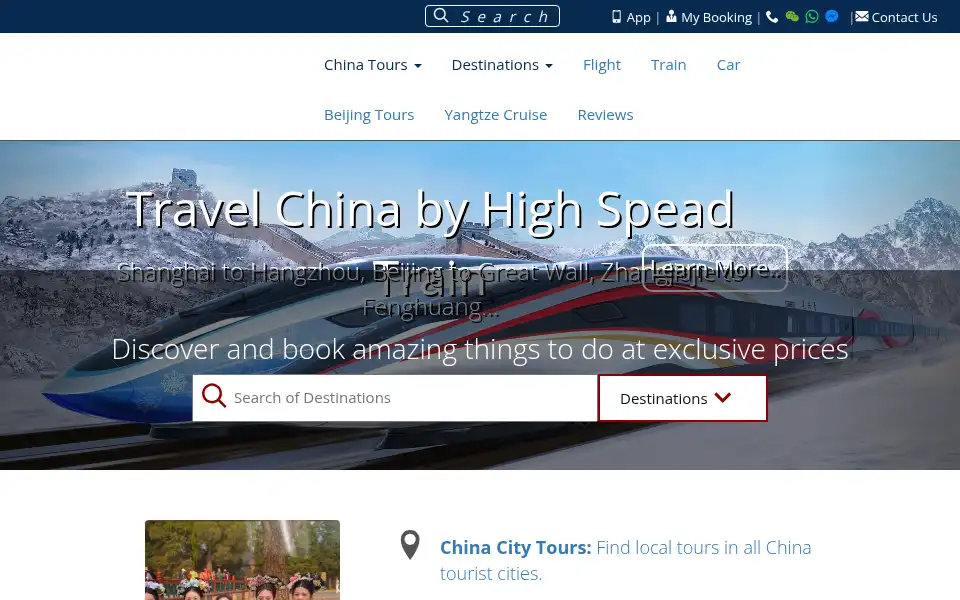 Screenshot of chinatour.net