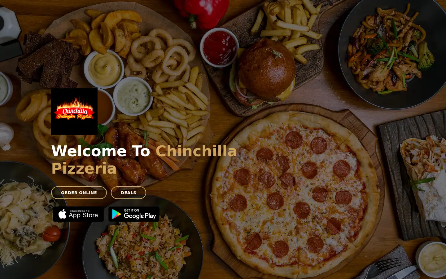Screenshot of chinchillapizzeria.uk