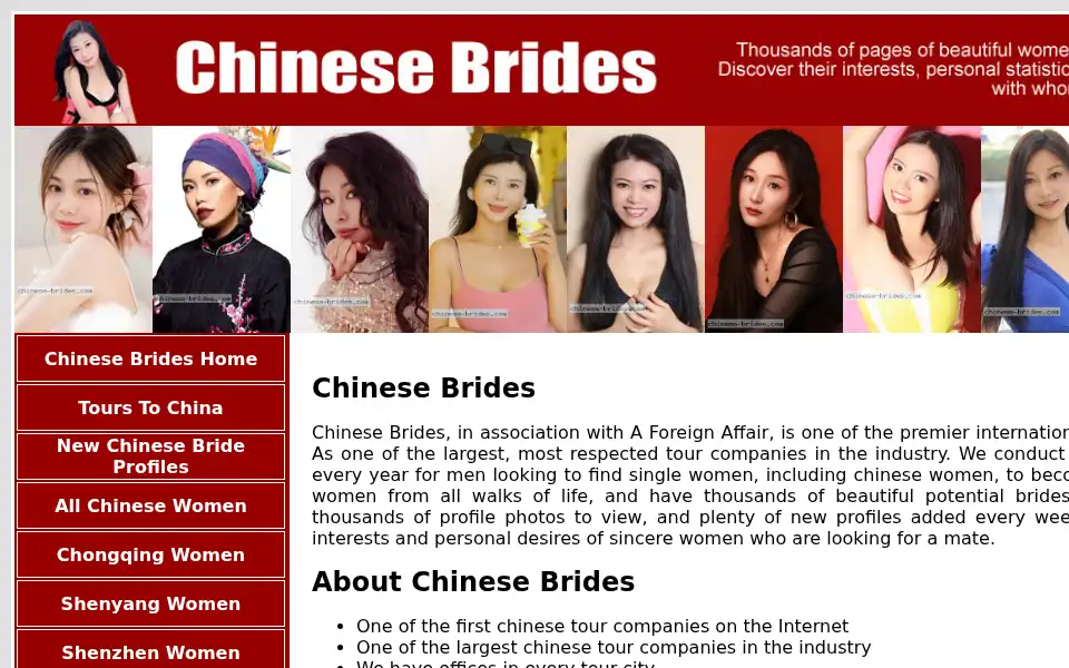 Screenshot of chinese-brides.com