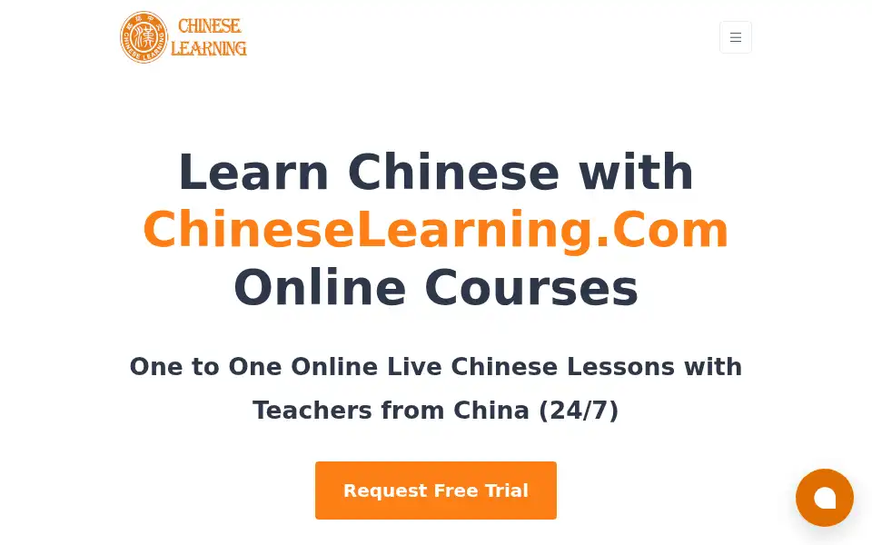 Screenshot of chineselearning.com