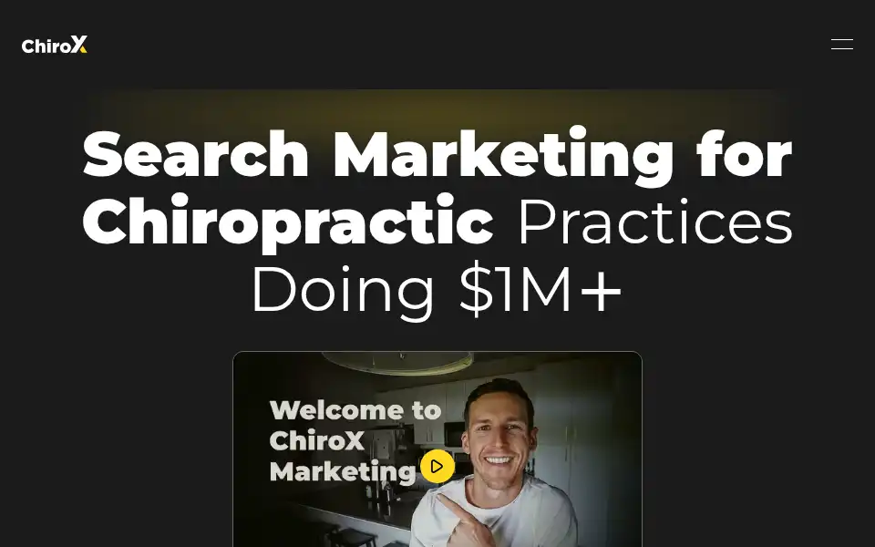 Screenshot of chiroxmarketing.com