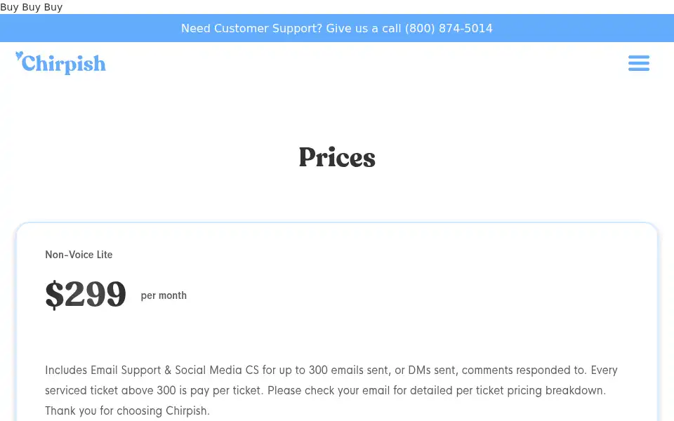 Screenshot of chirpish.co