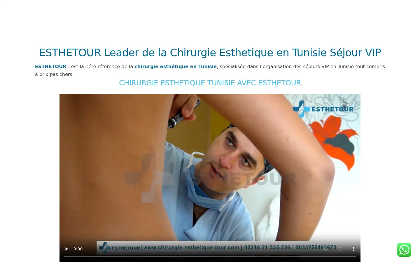 Screenshot of chirurgie-esthetique-tour.com
