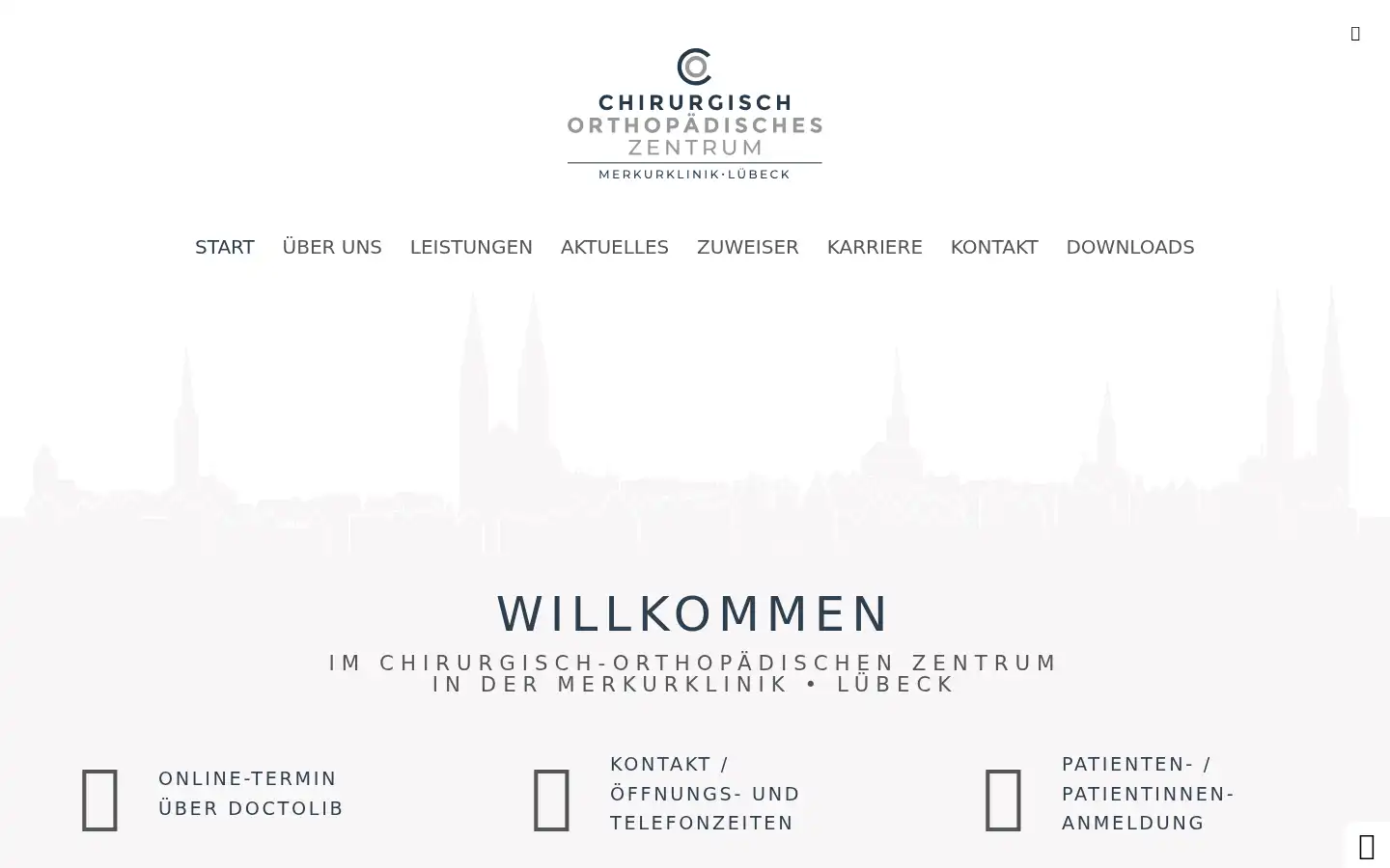Screenshot of chirurgie-luebeck.de