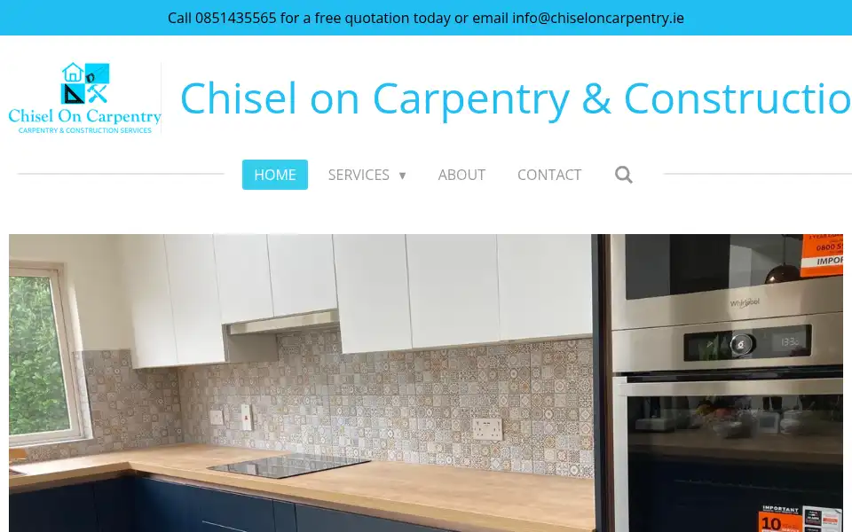 Screenshot of chiseloncarpentry.ie