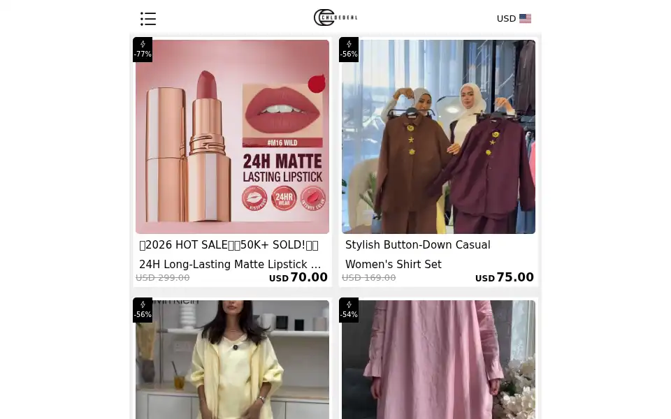 Screenshot of chloedeal.com
