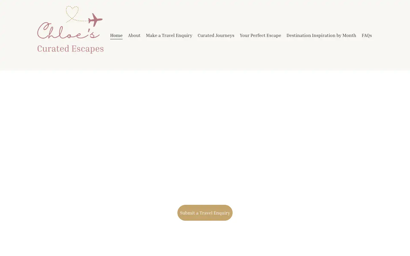 Screenshot of chloescuratedescapes.co.uk