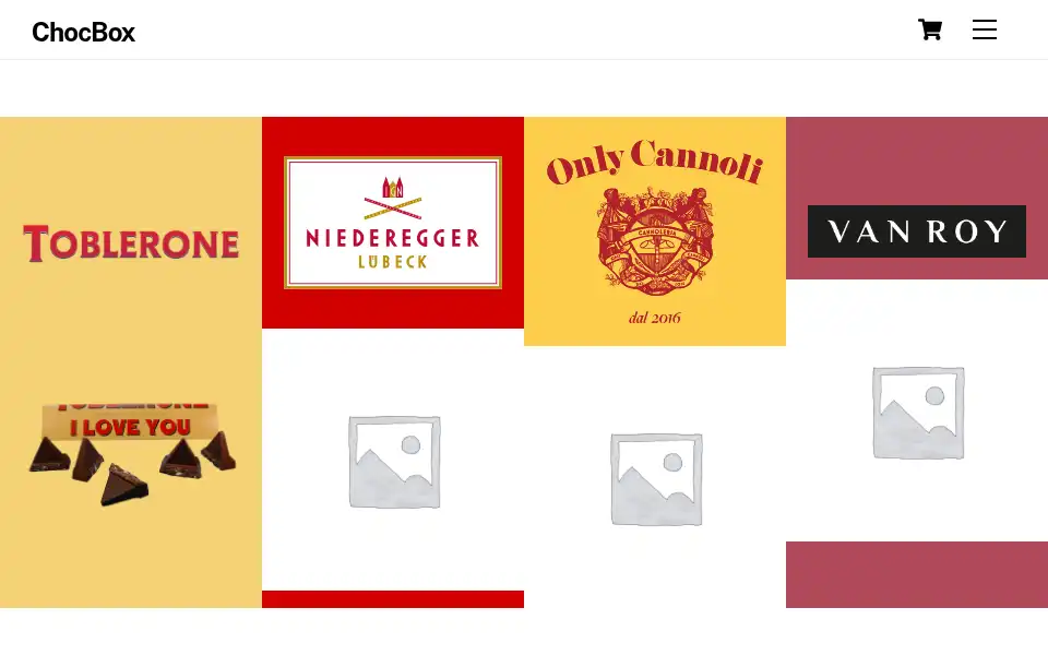 Screenshot of chocbox.co.uk