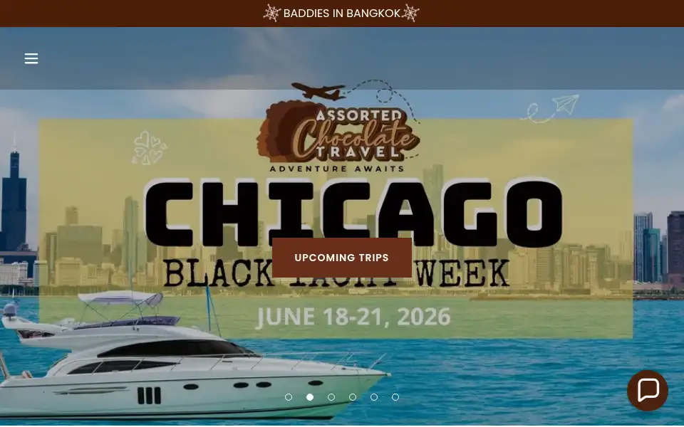 Screenshot of chocolatetravelagent.com