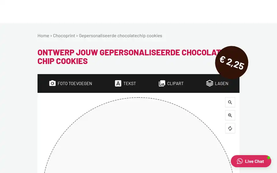 Screenshot of chocoprint.nl