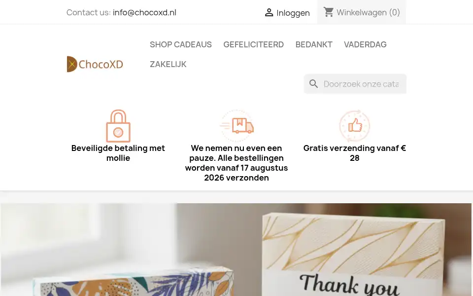 Screenshot of chocoxd.nl