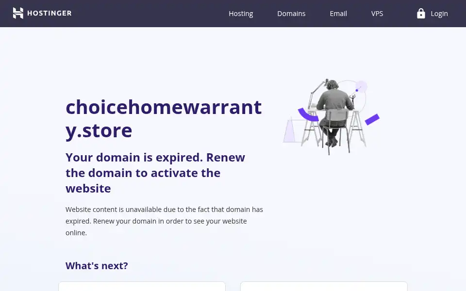 Screenshot of choicehomewarranty.store