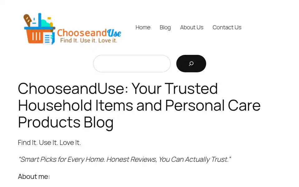 Screenshot of chooseanduse.com