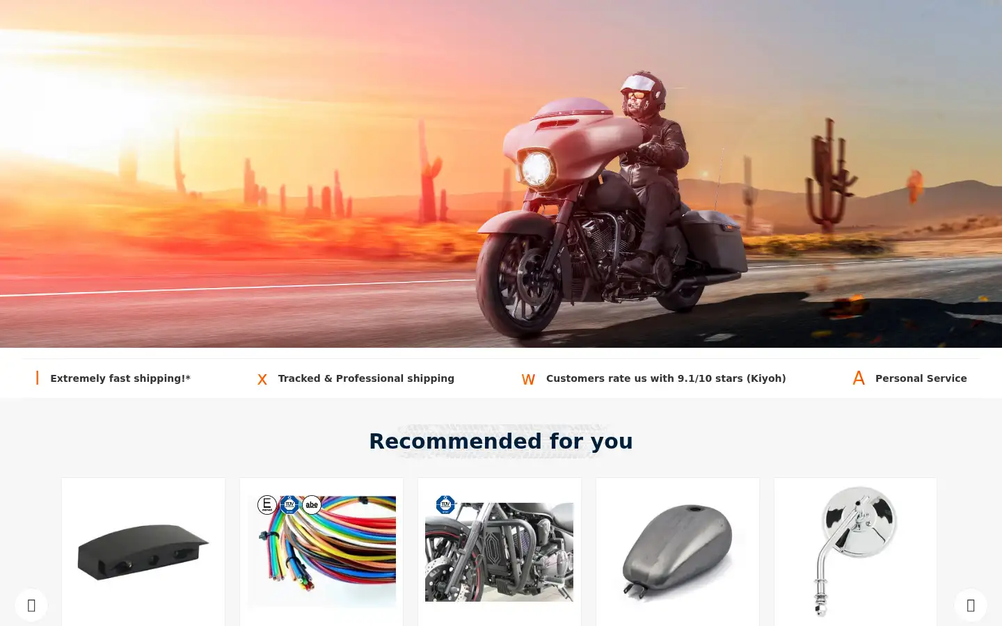 Screenshot of choppershop.com