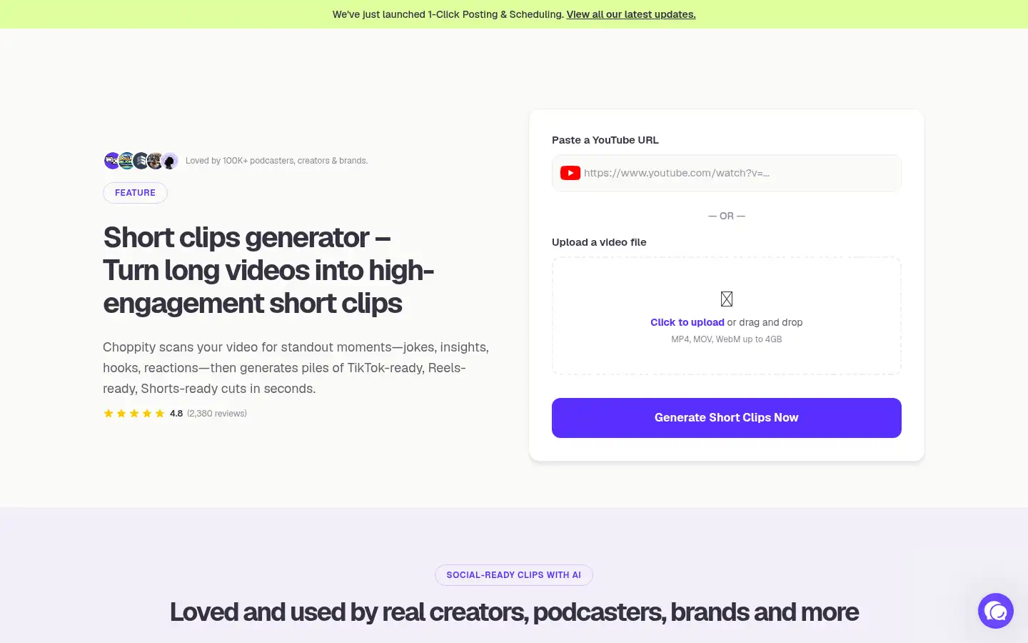 Screenshot of choppity.com