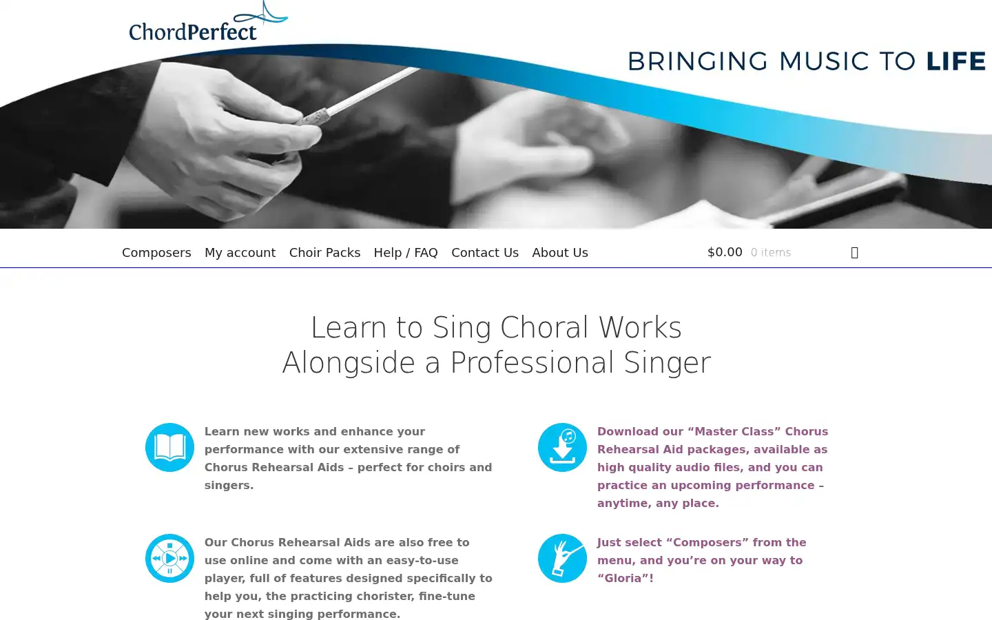 Screenshot of chordperfect.com