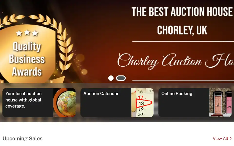Screenshot of chorleyauctionhouse.co.uk