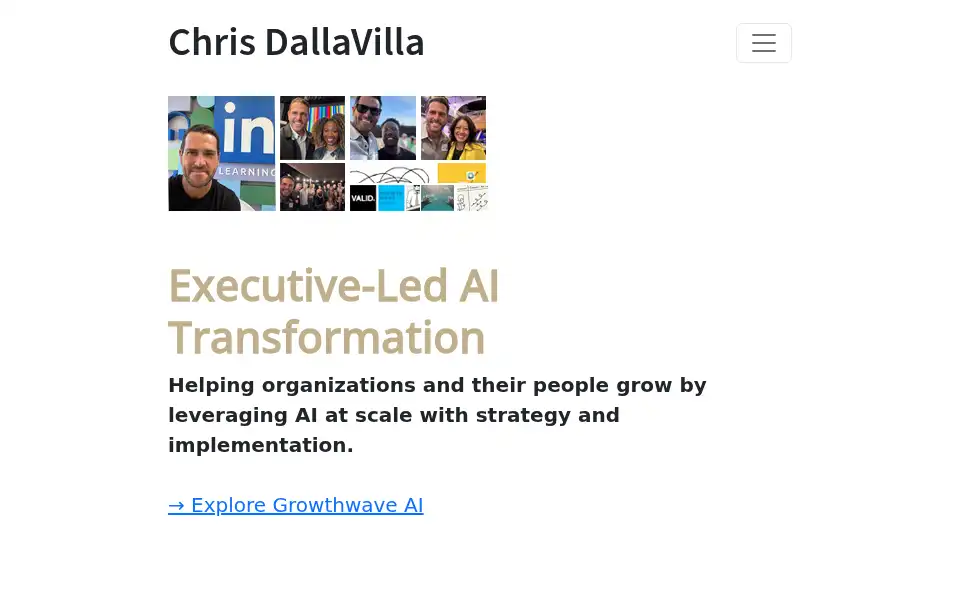 Screenshot of chrisdallavilla.com