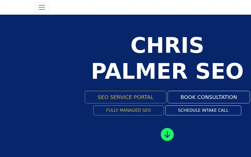 Screenshot of chrispalmer.org
