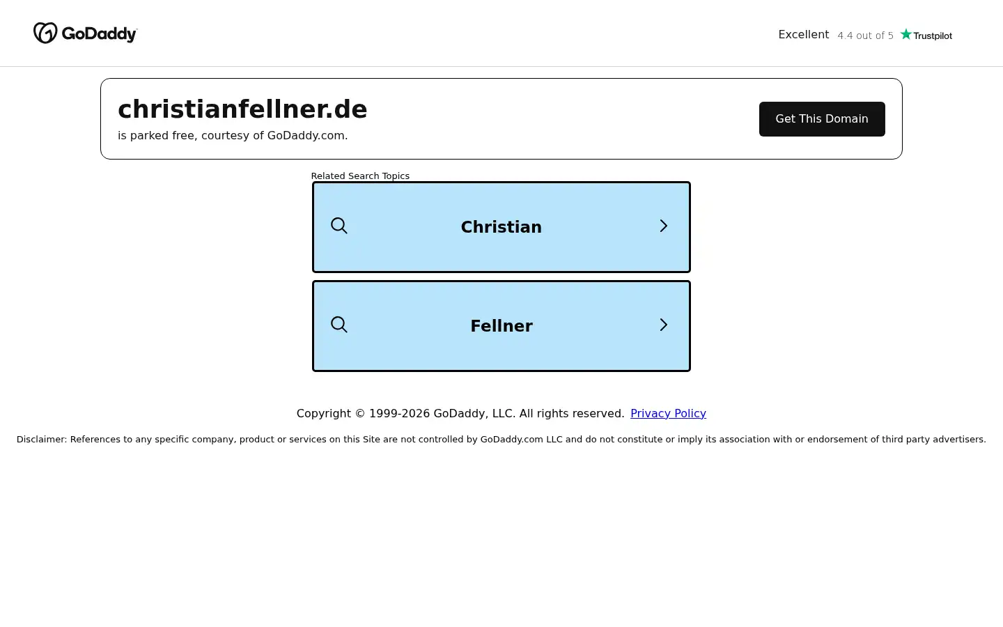 Screenshot of christianfellner.de